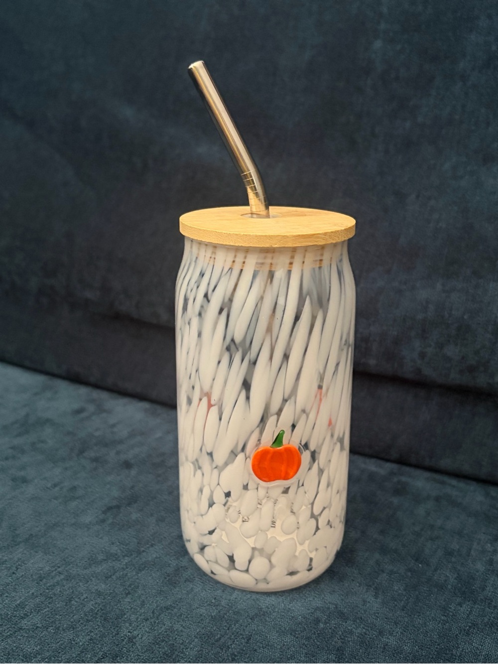 Anthropologie Pumpkin Icon Tumbler NIP